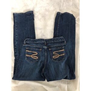 SEVEN 7 BLUE FLARE DENIM JEANS